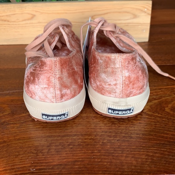 Superga Tie Dye Pink/Peach Velvet Sneakers Brand New in Box - Picture 12 of 16